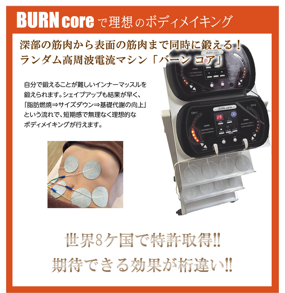 BURNcoreで理想のボディメイキング